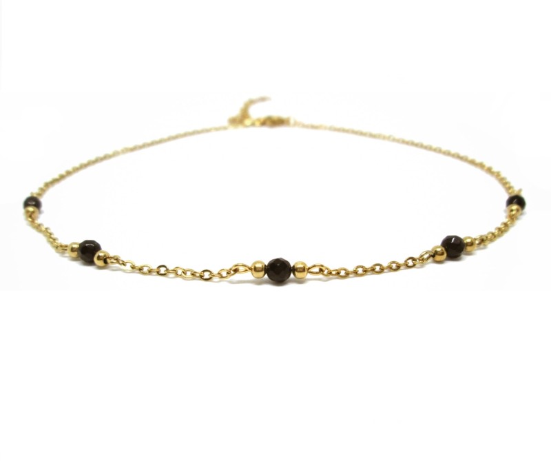 Naszyjnik choker Black Onyks Gold.jpg